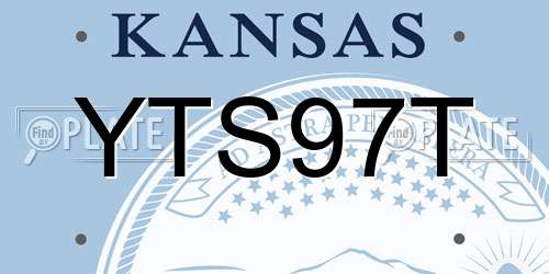 YTS97T Kansas License Plate