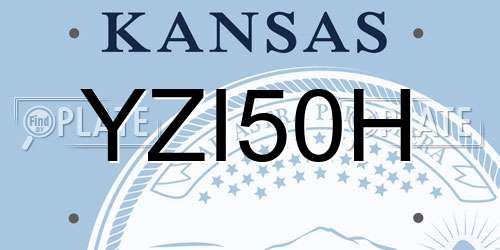 YZI50H Kansas License Plate