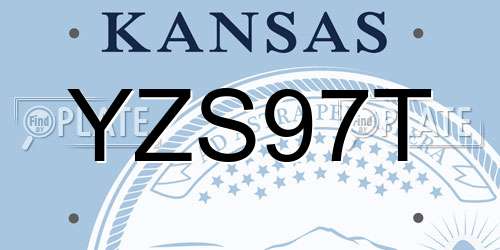 YZS97T Kansas License Plate