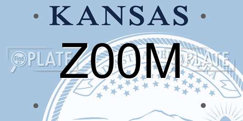 Z00M Kansas License Plate