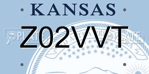 Z02VVT Kansas License Plate