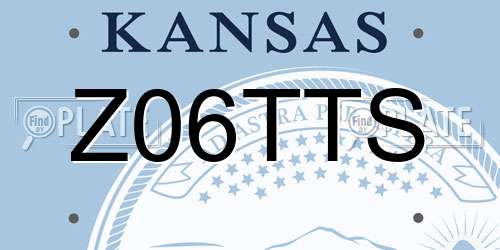 Z06TTS Kansas License Plate