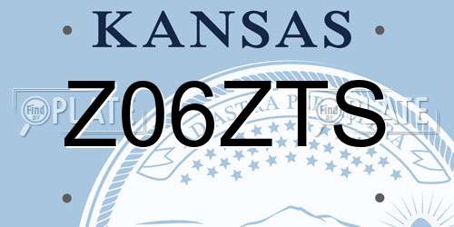 Z06ZTS Kansas License Plate