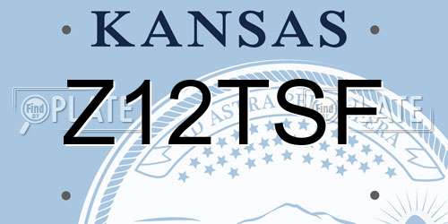 Z12TSF Kansas License Plate