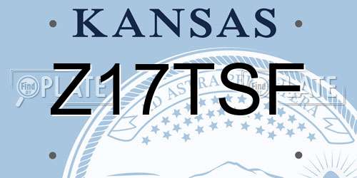 Z17TSF Kansas License Plate