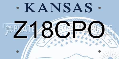 Z18CPO Kansas License Plate