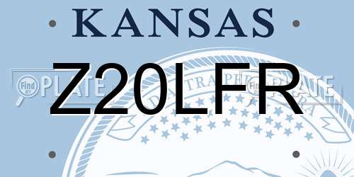 Z20LFR Kansas License Plate