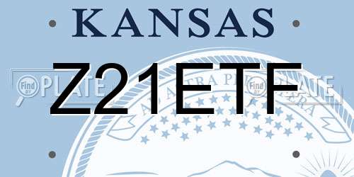 Z21ETF Kansas License Plate