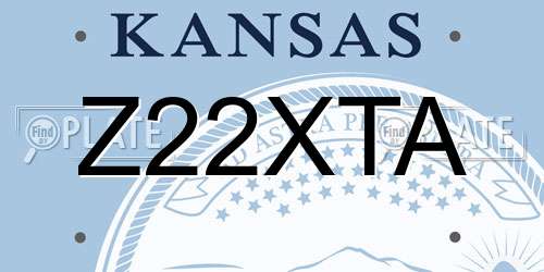 Z22XTA Kansas License Plate
