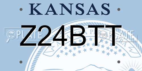 Z24BTT Kansas License Plate