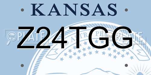 Z24TGG Kansas License Plate