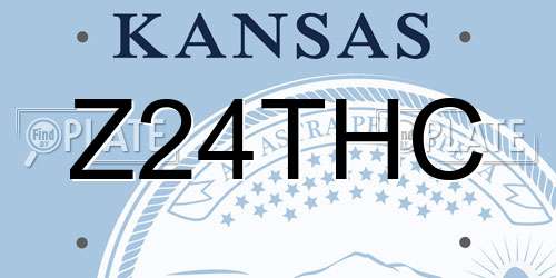 Z24THC Kansas License Plate