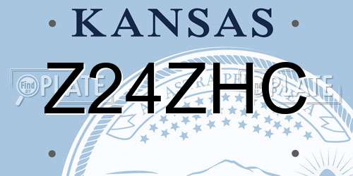 Z24ZHC Kansas License Plate
