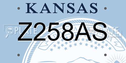 Z258AS Kansas License Plate