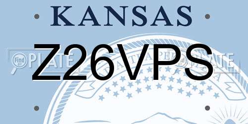 Z26VPS Kansas License Plate