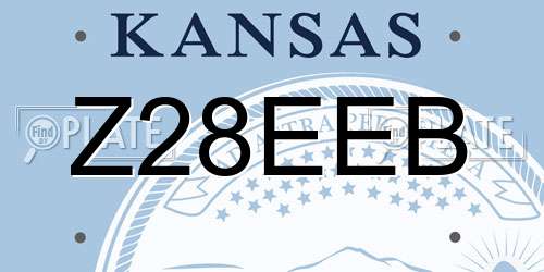 Z28EEB Kansas License Plate