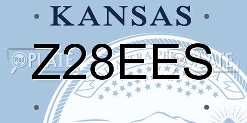 Z28EES Kansas License Plate
