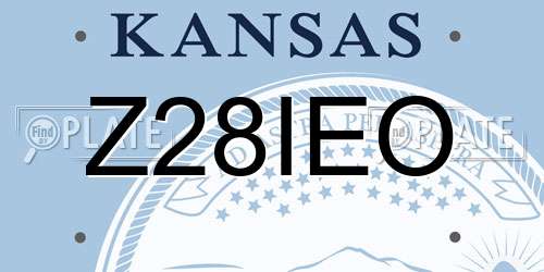 Z28IEO Kansas License Plate