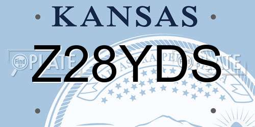 Z28YDS Kansas License Plate