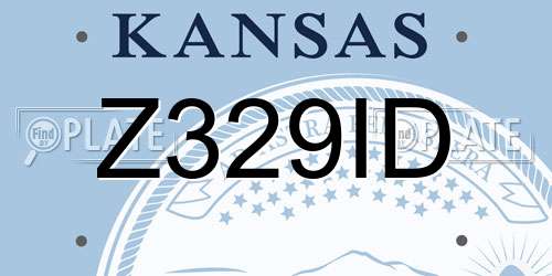 Z329ID Kansas License Plate