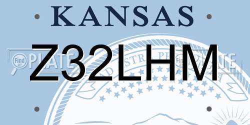 Z32LHM Kansas License Plate