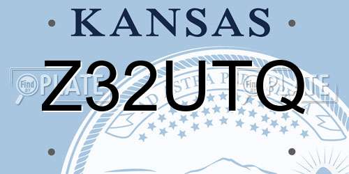 Z32UTQ Kansas License Plate