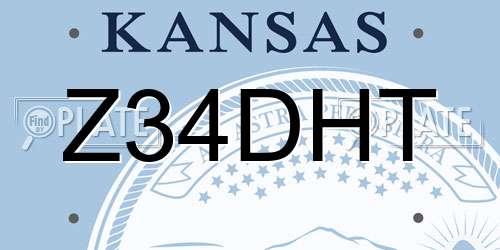 Z34DHT Kansas License Plate