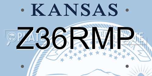 Z36RMP Kansas License Plate
