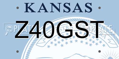 Z40GST Kansas License Plate