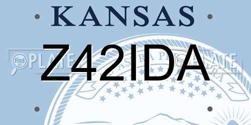 Z42IDA Kansas License Plate