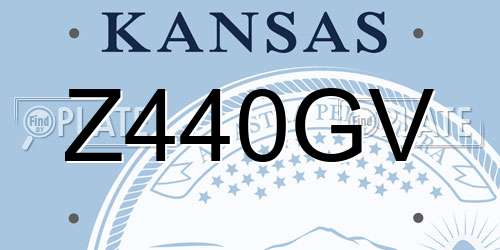 Z440GV Kansas License Plate
