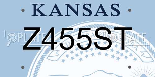 Z455ST Kansas License Plate