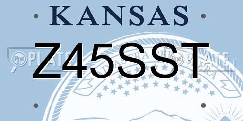 Z45SST Kansas License Plate