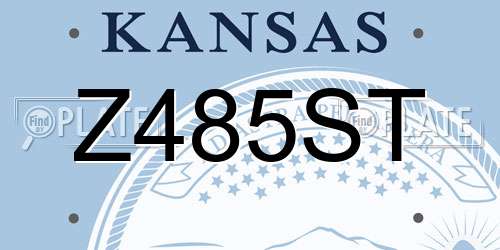 Z485ST Kansas License Plate