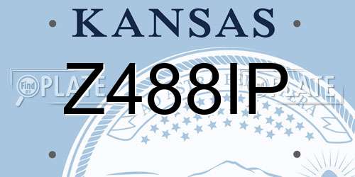 Z488IP Kansas License Plate