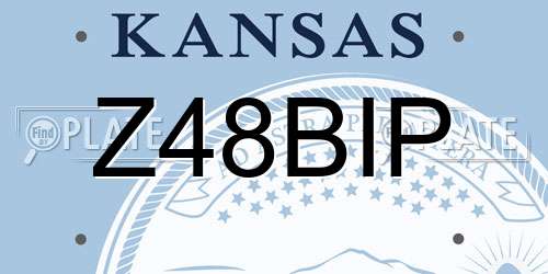 Z48BIP Kansas License Plate