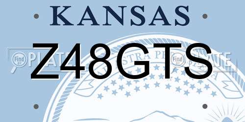 Z48GTS Kansas License Plate
