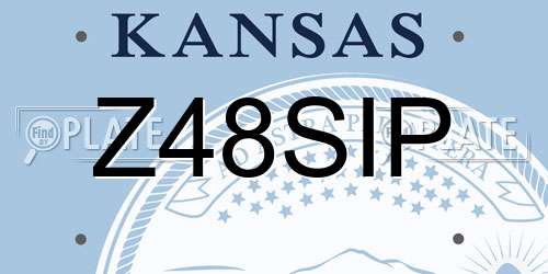 Z48SIP Kansas License Plate