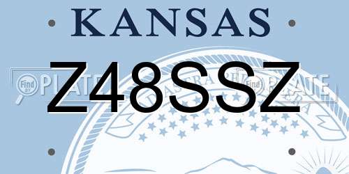 Z48SSZ Kansas License Plate