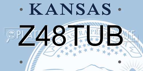 Z48TUB Kansas License Plate