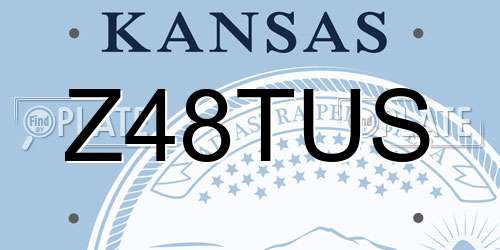 Z48TUS Kansas License Plate