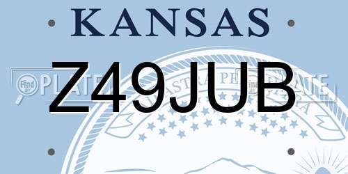 Z49JUB Kansas License Plate