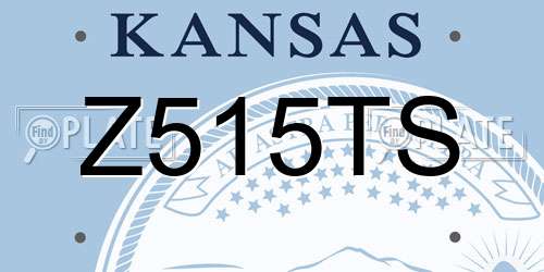 Z515TS Kansas License Plate