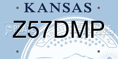 Z57DMP Kansas License Plate