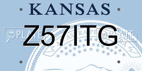 Z57ITG Kansas License Plate
