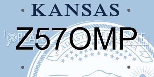 Z57OMP Kansas License Plate
