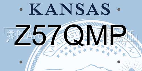 Z57QMP Kansas License Plate