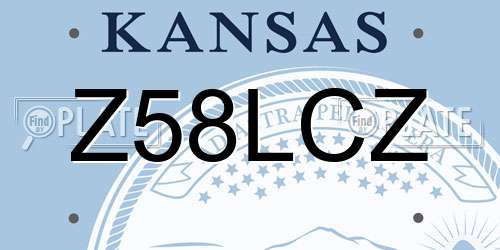 Z58LCZ Kansas License Plate