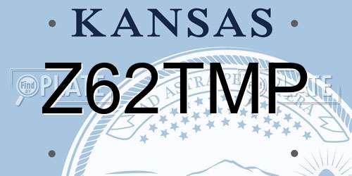 Z62TMP Kansas License Plate