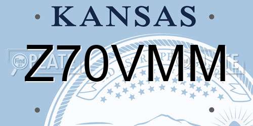 Z70VMM Kansas License Plate